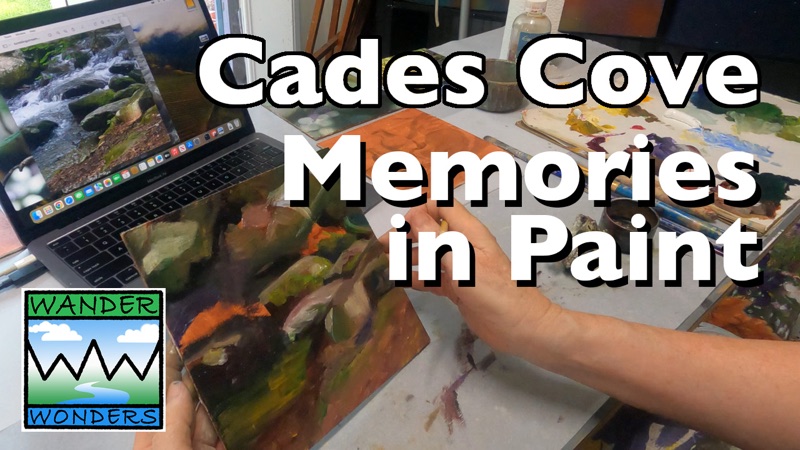 Video thumbnail — Creation of Exhale, a Cades Cove painting lesson on artzXpress
