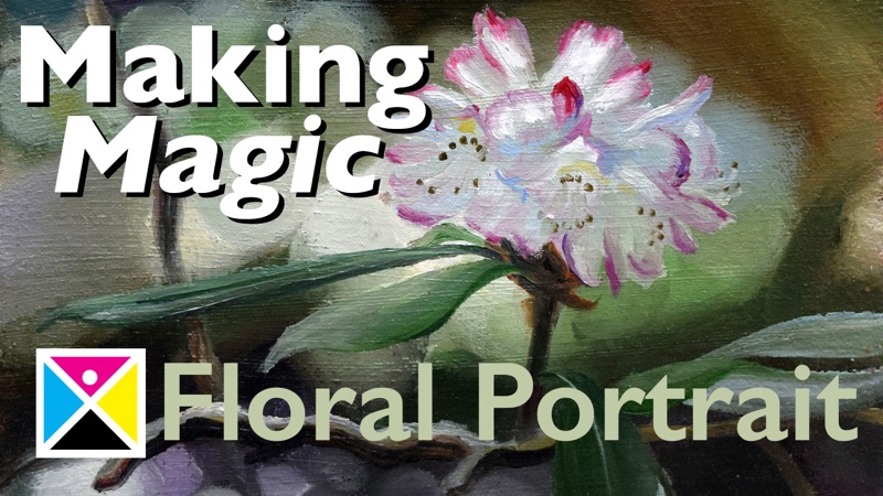 Video thumbnail — Making Magic, a rhododendron painting lesson on artzXpress